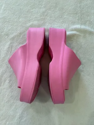 Steve Madden Pink Platform Slide Sandals Size 7 Chunky Comfort Slides thumbnail 5