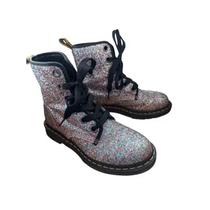 Dr. Martens 1460 Farrah Multi Glitter Combat Boots Pink Blue Silver 7L 38EU thumbnail 3