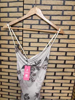 Rowme Tan Mesh Floral Midi Dress Size Small thumbnail 3