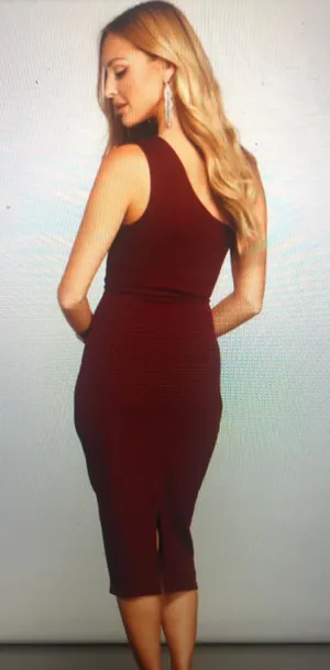 Windsor One Shoulder Cocktail Dress thumbnail 2
