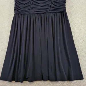 Brooks Brothers Red Fleece Navy Blue Ruched Sleeveless Jersey Dress XL thumbnail 4