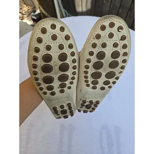 Tory Burch Kendrick Gold Pebbled Leather Moccasin Drivers Driving Loafers 5.5 M thumbnail 8