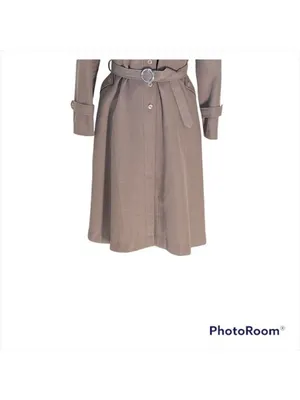 Xin Xin Trench Coat Beige Size M Vintage Preppy Neutral Old Money Spring Classic thumbnail 6