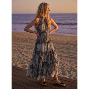 Anthropologie The Somerset Chiffon Maxi Dress in Black Floral Size XL NWT thumbnail 4