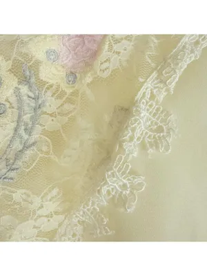 Synergy Vintage Ivory Floral Lace Blouse Womens 6 Small thumbnail 6