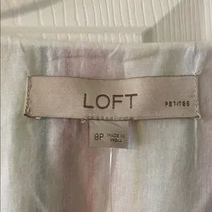 LOFT Colorful Striped Midi Summer Dress bottoms down size 8P brand new thumbnail 3