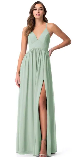 Azazie Bridesmaids Dress Agave thumbnail 1