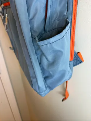 Vera Bradley Lighten Up Grand Backpack Mineral Blue Orange Laptop Travel thumbnail 14