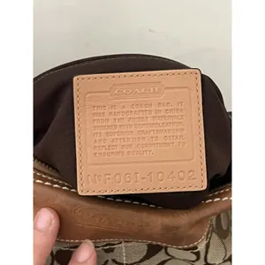 Coach Vintage Y2K F061-10402 Signature Jacquard Monogram Crossbody Bag thumbnail 11