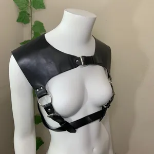 Black Shoulder Harness Bondage O Ring New thumbnail 9