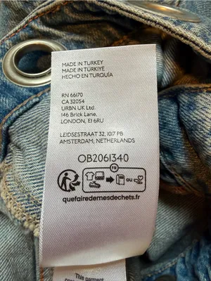 We The Free Moxie Barrel Denim Shorts Truest Blue Light Wash Size 30 thumbnail 8