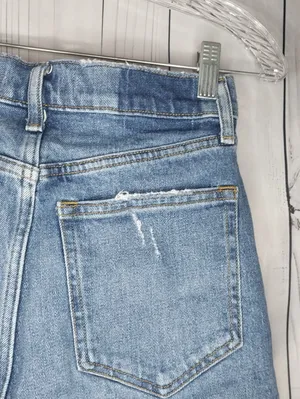 Abercrombie & Fitch High-Riseb The 4" Mom Denim Distressed Cutoff Shorts thumbnail 10