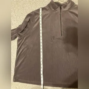 Livi Quarter Zip Pullover Velour Sweatshirt Women‎ size 26/28 active athleisure thumbnail 10