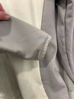 The North Face Women’s White and Light Gray Zip Front Fleece Jacket thumbnail 2