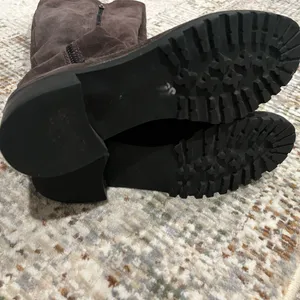 7 For All Mankind Over-the-Knee Suede Boots in Dark Brown thumbnail 4