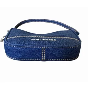 NWT Marc Jacobs Mini Drifter Denim Baguette Convertible Shoulder Bag Blue Y2K thumbnail 5