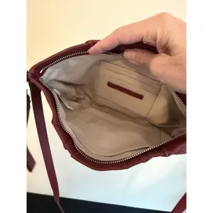 NEW Lucky Brand Leather Red Purse Crossbody Strap‎ And Clutch Strap thumbnail 4