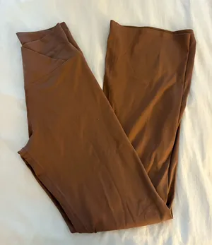 Brown crossover leggings thumbnail 1
