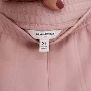 Banana Republic Pants Womens XS Wide Leg Pink Cropped Knit Elastic Waist Good thumbnail 2