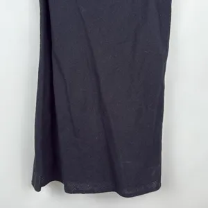 Abercrombie & Fitch Black Emerson Cap Sleeve Linen Mini Dress Size Medium thumbnail 4