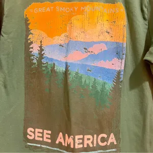 Vibrant Green and Yellow Graphic Relaxed Tee thumbnail 5