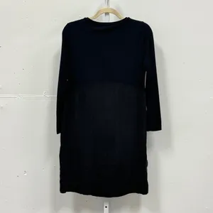 COS Mixed Media Cupro Viscose Long Sleeve Shift Dress‎ Women's Small thumbnail 3