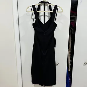 Bebe Black V-Neck Strappy dress thumbnail 5