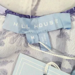 HILL HOUSE‎ The Simone Midi Dress Lilac Purple Tonal Floral MED NWT Boho Cottage thumbnail 13