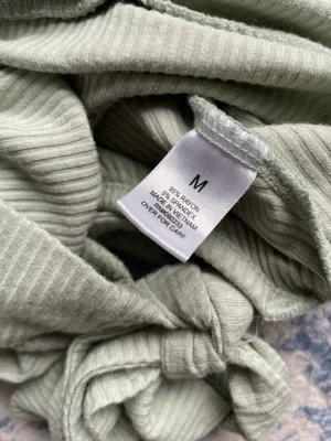 PacSun Light green crop top with tie in the back thumbnail 7