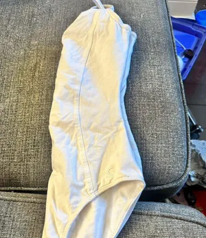 White sansha ballet leotard thumbnail 3