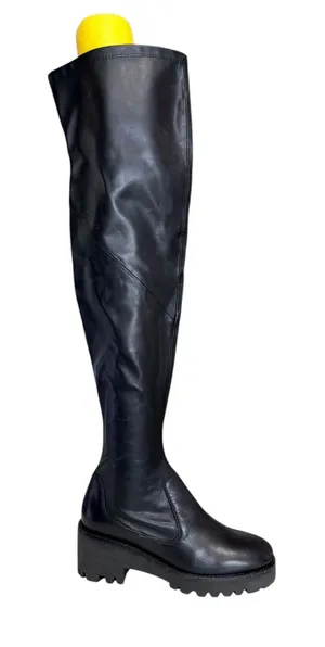 Seychelles View from up here‎ Black Over the knee Platform Boots Goth Grunge 7.5 thumbnail 1