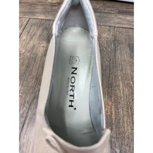 North Italy Cream Leather Kiltie Loafers Square Toe Block Heel Pumps Size 40 thumbnail 8