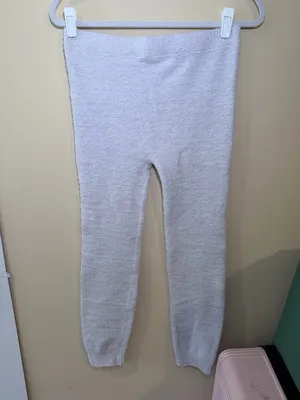 stars above Cream Plush Knit Leggings thumbnail 2
