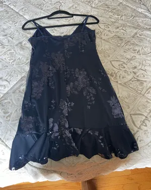 Showpo Navy Sparkly Mini Dress thumbnail 8