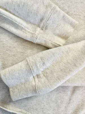 Abercrombie & Fitch Lace Crewneck Sweatshirt Cream Small thumbnail 4
