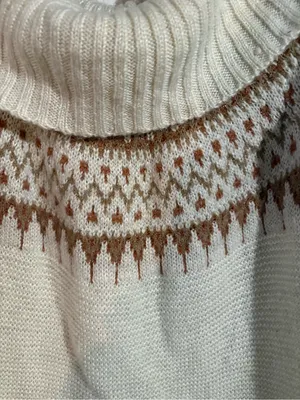 Maurices Fair Isle Marilyn Neck Pullover Sweater | Size: Large thumbnail 2