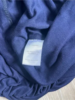 Baby Moon Maternity Navy Blue Ruched Dress XS V-Neck thumbnail 5