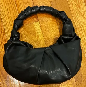 RACHEL ZOE black Slouchy Wrapped contemporary Hobo shoulder Bag thumbnail 4