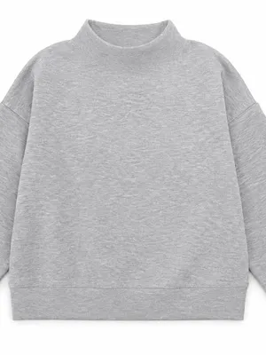 Prologue Gray Mock Neck Sweatshirt • Size XS thumbnail 1