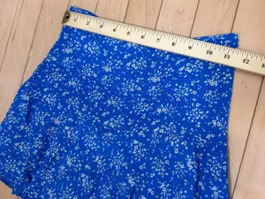 Barcelona Spain Brand Brownie Skirt Skort Blue Floral Size XXS thumbnail 8