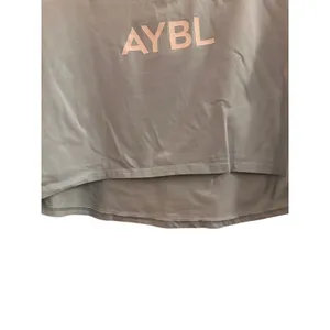 AYBL Blue Short Sleeve Cropped Athletic Workout T-Shirt Women Sz M thumbnail 3