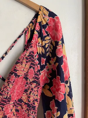 Free People A New Way Maxi Dress Navy Combo thumbnail 7