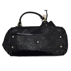 Charles David Hobo Bag Womens Large Black Patent Leather EUC Gold Hardware‎ thumbnail 8