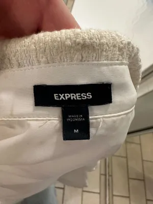 Express White Cropped Jacket thumbnail 5