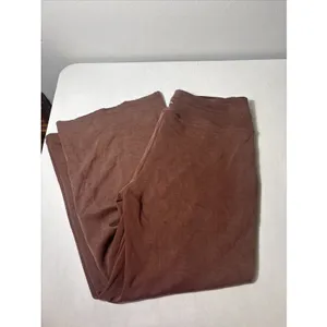 Zyia Active Women Serenity Wide Leg Pants Burgundy XXXL (3XL) Modal Comfort Soft thumbnail 2