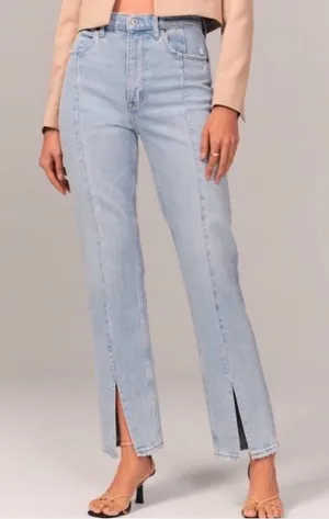 NWT Abercrombie & Fitch High Rise Skinny Jeans Size 31/12 thumbnail 1