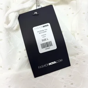 FASHIONOVA Chic Cream Spaghetti Strap White‎ Mini Dress Size L thumbnail 7