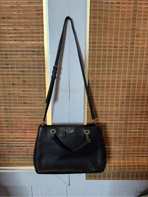 Kate Spade Black Pebbled Leather Shoulder Bag thumbnail 3