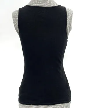 Basic Y2K Black Beater Tank 00s Ribbed Cotton Solid Layering Minimal Masc Size M Size M thumbnail 4