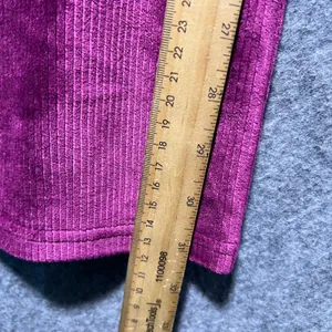 BP Flared Corduroy Pants Magenta Pink‎ Velvet Bell Bottoms Size M thumbnail 3